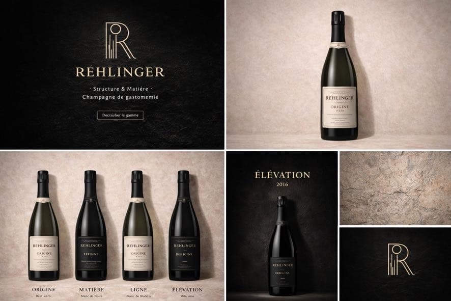 Champagne Rehlinger — photographs of the house and the cuvées